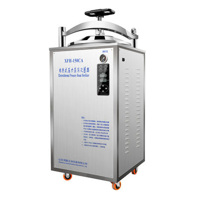 150L Vertical Steam Sterilizer Autoclave CE Baja Tahan Karat