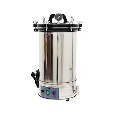 Laboratorium Sterilisasi Uap Vertikal 8 Liter Autoclave Tekanan Tinggi